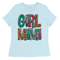 Baby Blue Girl Mimi Ladies Tee - BundleAndBundleShop