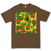 Cacao St. Patricks gnomies seamless pattern Premium Tee - BundleAndBundleShop
