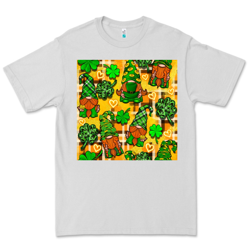 St. Patricks Gnomies Seamless Pattern Premium Tee by BundleAndBundleShop | Teevron