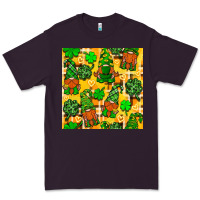 Plum St. Patricks gnomies seamless pattern Premium Tee - BundleAndBundleShop