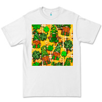 White St. Patricks gnomies seamless pattern Premium Tee - BundleAndBundleShop