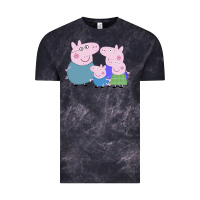 Cloud Black peppa pig family Vintage Tee - artisFamous