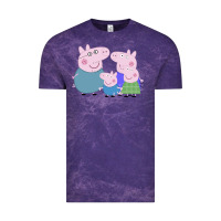 Cloud Purple peppa pig family Vintage Tee - artisFamous