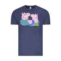 Vintage Denim peppa pig family Vintage Tee - artisFamous