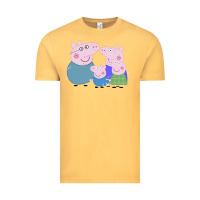 Vintage Mustard peppa pig family Vintage Tee - artisFamous