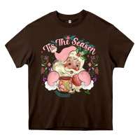 Chocolate Brown mexican christmas Heavy Core Tee - MaliasSmallBusiness