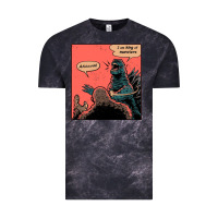 Cloud Black i am king of monsters Vintage Tee - artisFamous