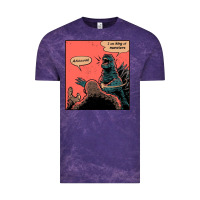 Cloud Purple i am king of monsters Vintage Tee - artisFamous