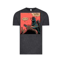 Vintage Black i am king of monsters Vintage Tee - artisFamous