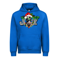 Cobalt Christmas joy black and white cow Urban Hoodie - BarkalooDesign