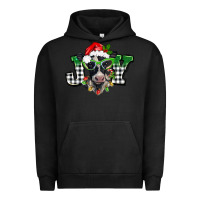 Pigment Black Christmas joy black and white cow Urban Hoodie - BarkalooDesign
