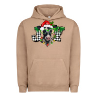 Pigment Burro Christmas joy black and white cow Urban Hoodie - BarkalooDesign