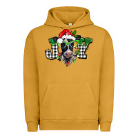Pigment Peanut Butter Christmas joy black and white cow Urban Hoodie - BarkalooDesign