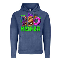 Vintage Denim Boo Heifer Cow Vintage Hoodie - texasbilliewilder