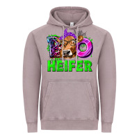 Vintage Zinc Boo Heifer Cow Vintage Hoodie - texasbilliewilder