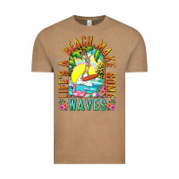 Vintage Coffee Life's a beach make some waves Vintage Tee - NancyCooperArtShop