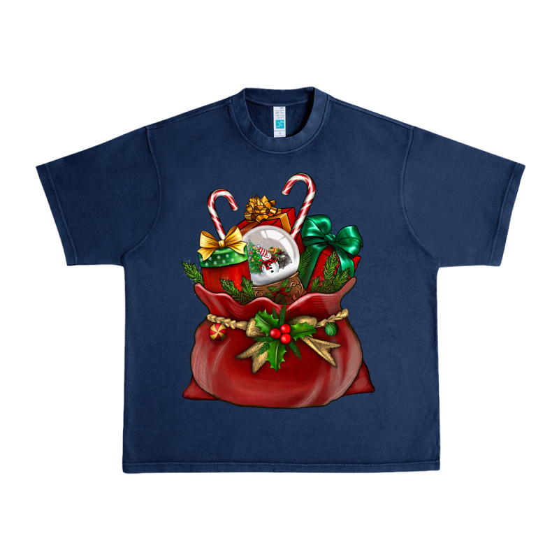 Chrismas Santa Claus Bag Urban Heavy Tee by NancyCooperArtShop | Teevron