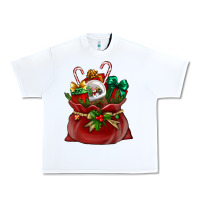 White Chrismas Santa claus bag Urban Heavy Tee - NancyCooperArtShop