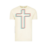 Vintage Arctic A Neon Christian Cross Vintage Tee - artisFamous
