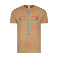 Vintage Camel A Neon Christian Cross Vintage Tee - artisFamous