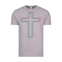 Vintage Zinc A Neon Christian Cross Vintage Tee - artisFamous