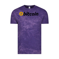 Cloud Purple vintage look bitcoin Vintage Tee - artisFamous