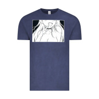 Vintage Denim anime eyes Vintage Tee - artisFamous