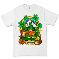 St. Patricks Gnomes Truck With Rainbow Premium Tee | Teevron