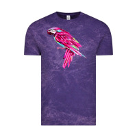 Cloud Purple pink parrot T-shirts Vintage Tee - artisFamous