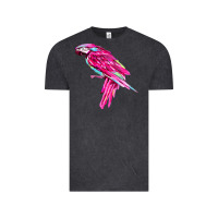 Vintage Black pink parrot T-shirts Vintage Tee - artisFamous