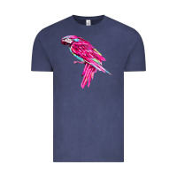Vintage Denim pink parrot T-shirts Vintage Tee - artisFamous