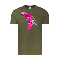 Pink Parrot T-shirts Vintage Tee | Teevron
