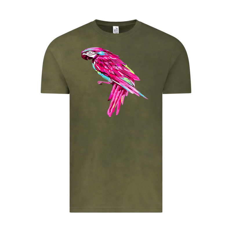 Pink Parrot T-shirts Vintage Tee by artisFamous | Teevron