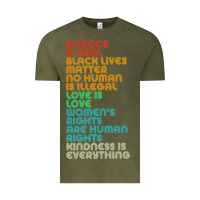 Vintage Olive vintage, retro science is real, black lives matter Vintage Tee - artisFamous