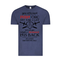 Vintage Denim tabletop rpg d20 orc massage critical failure Vintage Tee - artisFamous