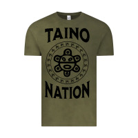 Vintage Olive white taino nation coqui sun boricua taino Vintage Tee - artisFamous