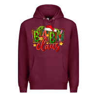 Burgundy christmas baby claus Premium Hoodie - FaDigitalArtStudio