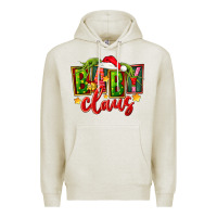 Oatmeal Heather christmas baby claus Premium Hoodie - FaDigitalArtStudio
