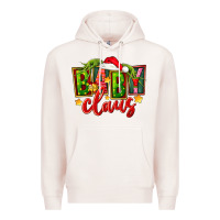 Pale Pink christmas baby claus Premium Hoodie - FaDigitalArtStudio
