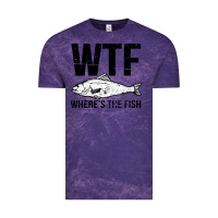 Cloud Purple wtf where's the fish Vintage Tee - artisFamous