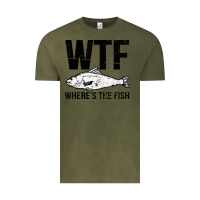 Vintage Olive wtf where's the fish Vintage Tee - artisFamous