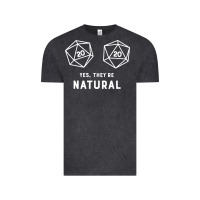 Vintage Black yes they're natural 20 dice funny rpg gamer Vintage Tee - artisFamous