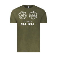 Vintage Olive yes they're natural 20 dice funny rpg gamer Vintage Tee - artisFamous