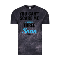 Cloud Black you can't scare me i have three sons Vintage Tee - artisFamous