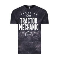 Cloud Black Tractor Mechanic Gift Funny Job Title Profession Birthday Idea Vintage Tee - artisFamous