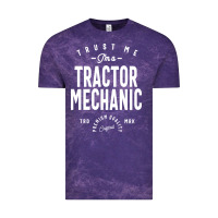 Cloud Purple Tractor Mechanic Gift Funny Job Title Profession Birthday Idea Vintage Tee - artisFamous