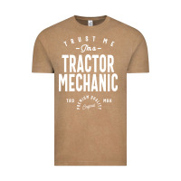 Vintage Coffee Tractor Mechanic Gift Funny Job Title Profession Birthday Idea Vintage Tee - artisFamous
