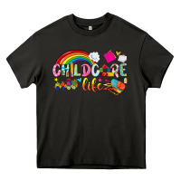 Asphalt childcare life Heavy Core Tee - NancyCooperArtShop