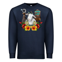 Navy farm life sheep Premium Sweatshirt - SublimationCraftShop