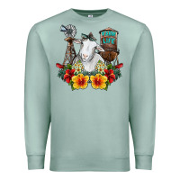 Seafoam farm life sheep Premium Sweatshirt - SublimationCraftShop
